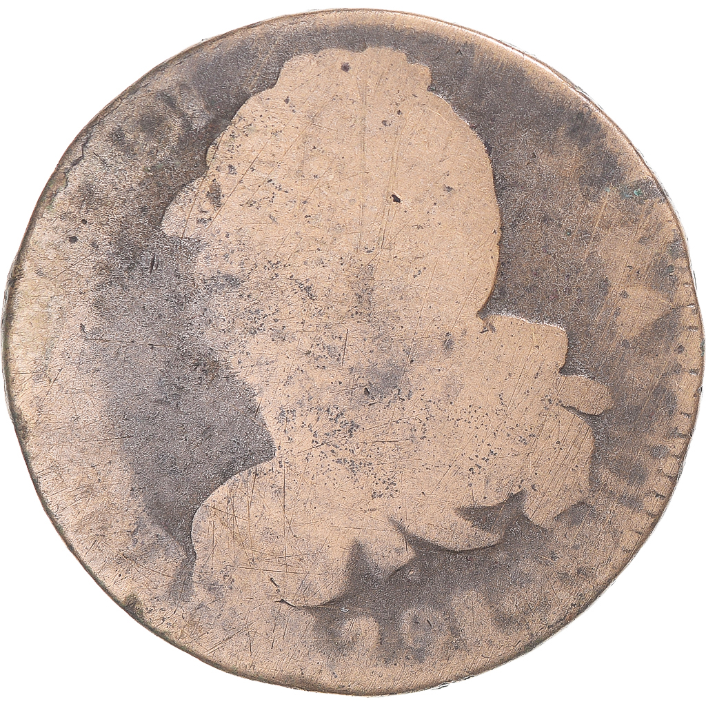 Coin, France, Louis XVI, 2 Sols, Paris, , Bronze, Gadoury:25