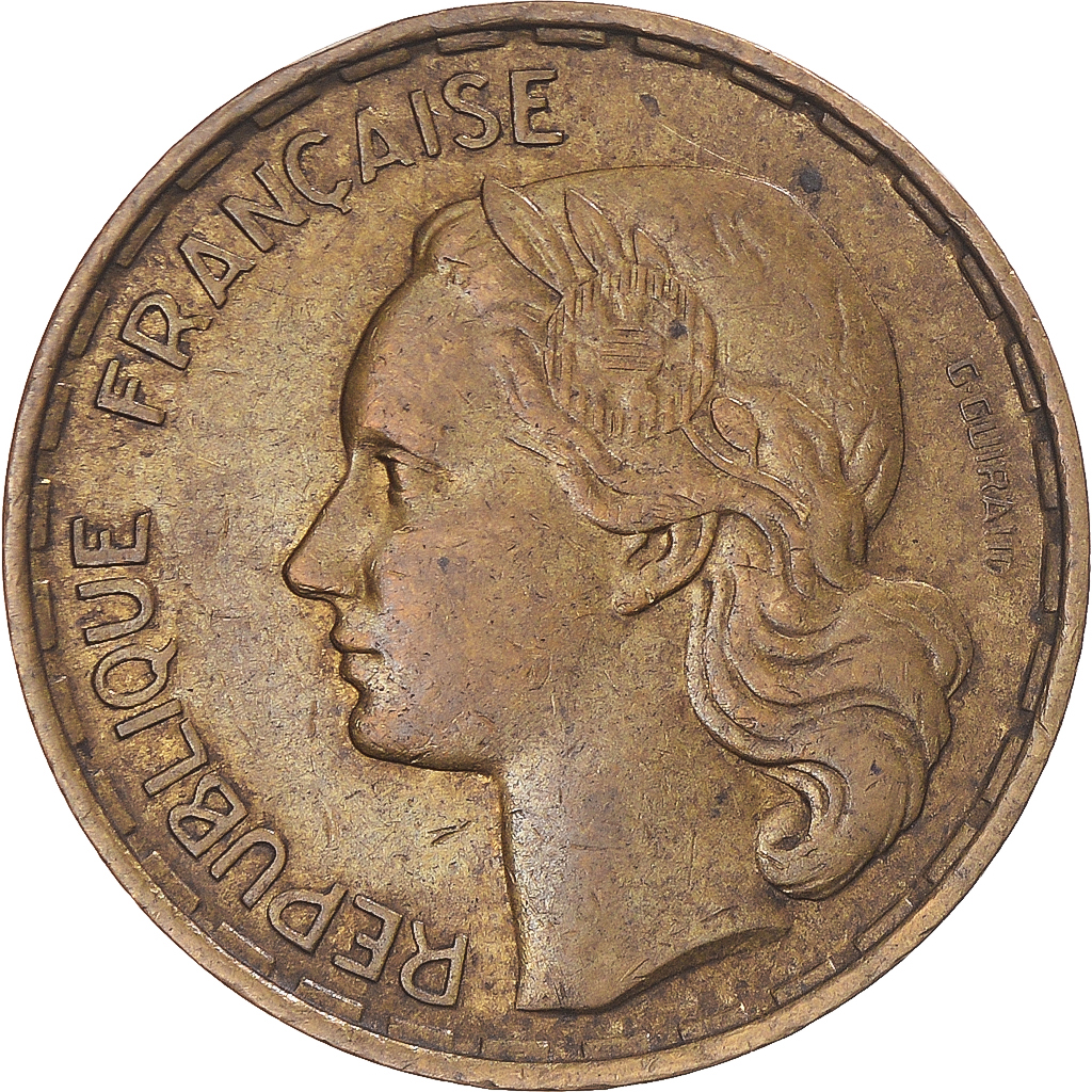 Coin, France, Guiraud, 50 Francs, 1952, Paris, , Aluminum-Bronze