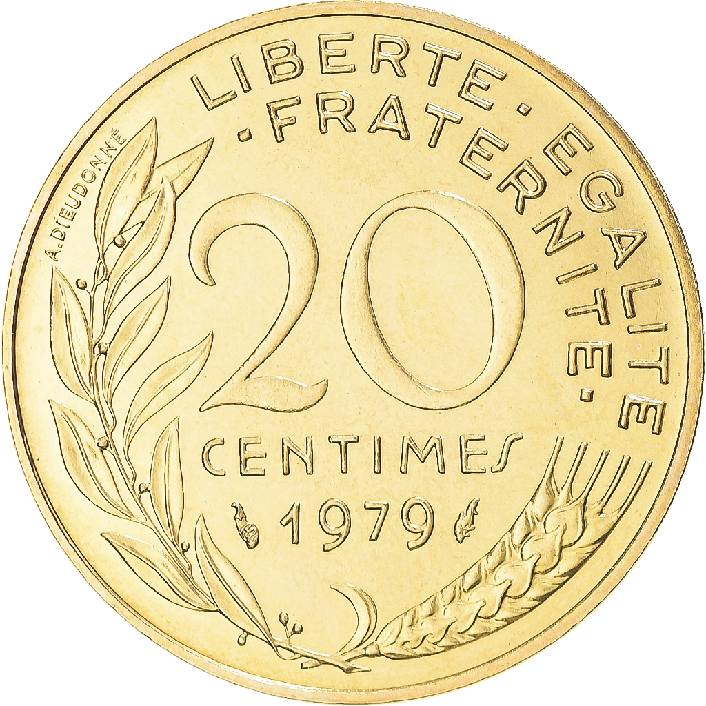 Coin, France, Marianne, 20 Centimes, 1979, Paris, , Aluminum-Bronze