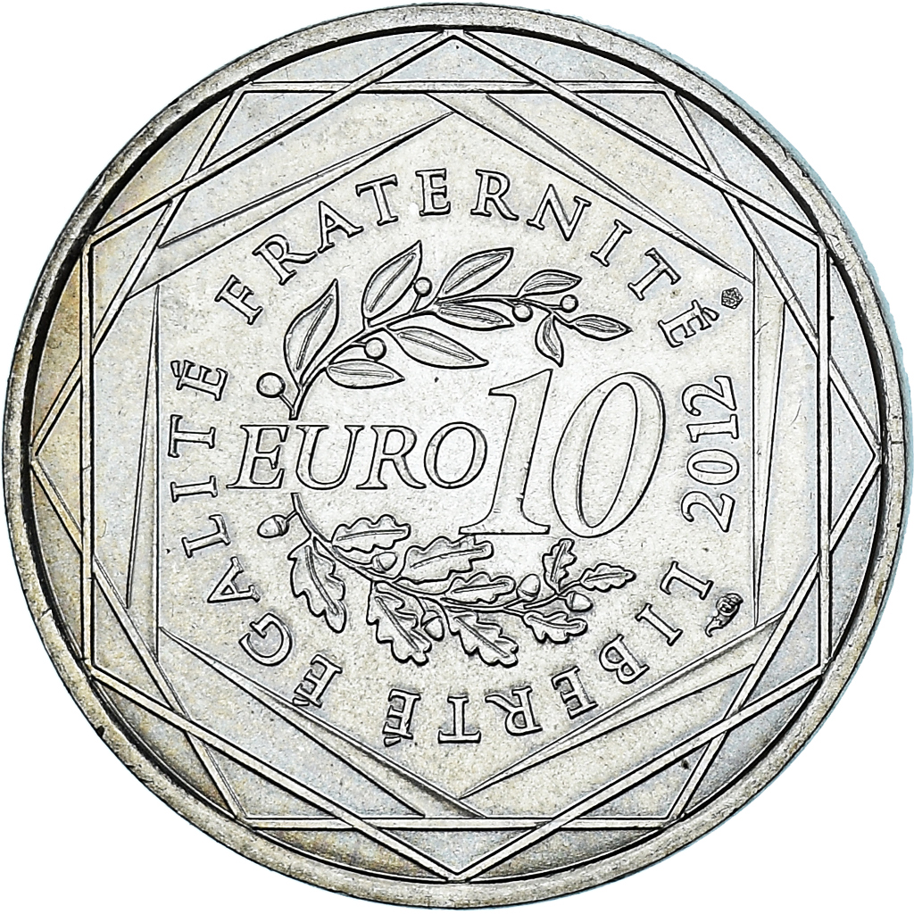 France, 10 Euro, Nord-Pas-de-Calais, 2012, Paris, , Silver