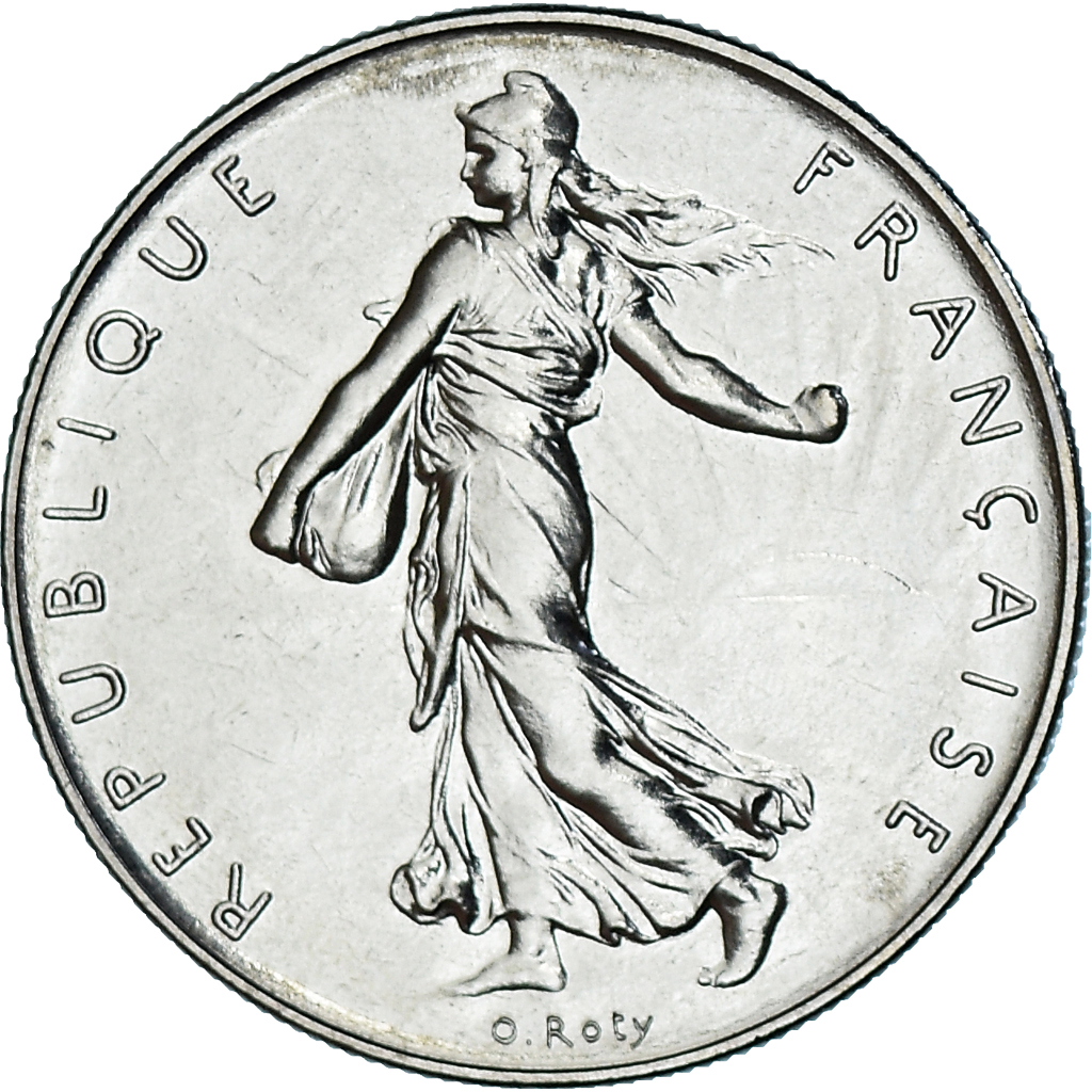 Coin, France, Semeuse, Franc, 1982, Paris, série FDC, , Nickel