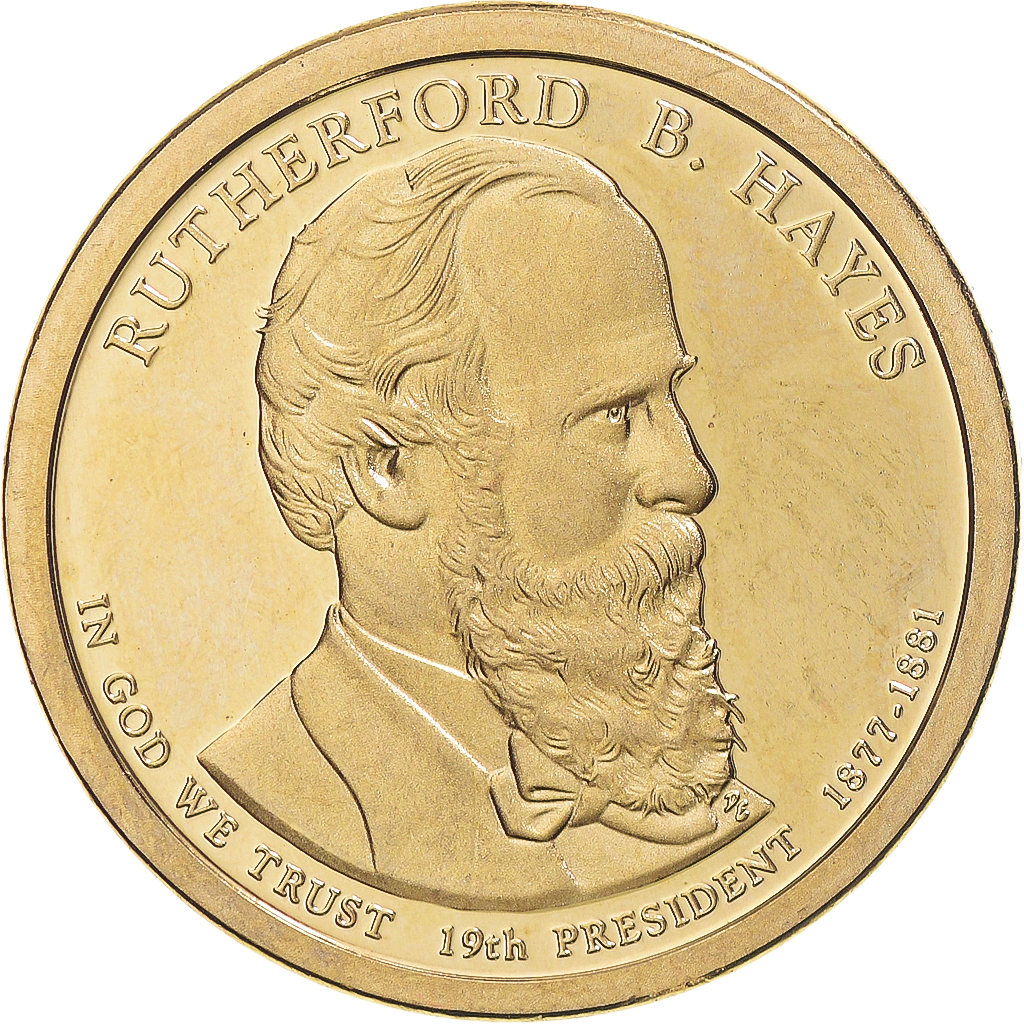 Coin, United States, Rutherford B. Hayes, Dollar, 2011, U.S. Mint, San