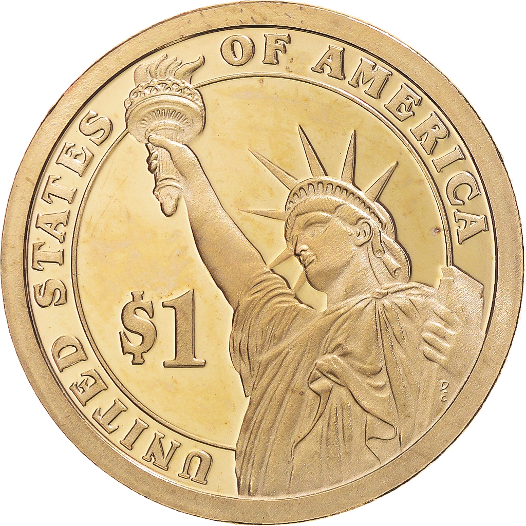 Coin, United States, Andrew Jackson, Dollar, 2008, U.S. Mint, San Francisco