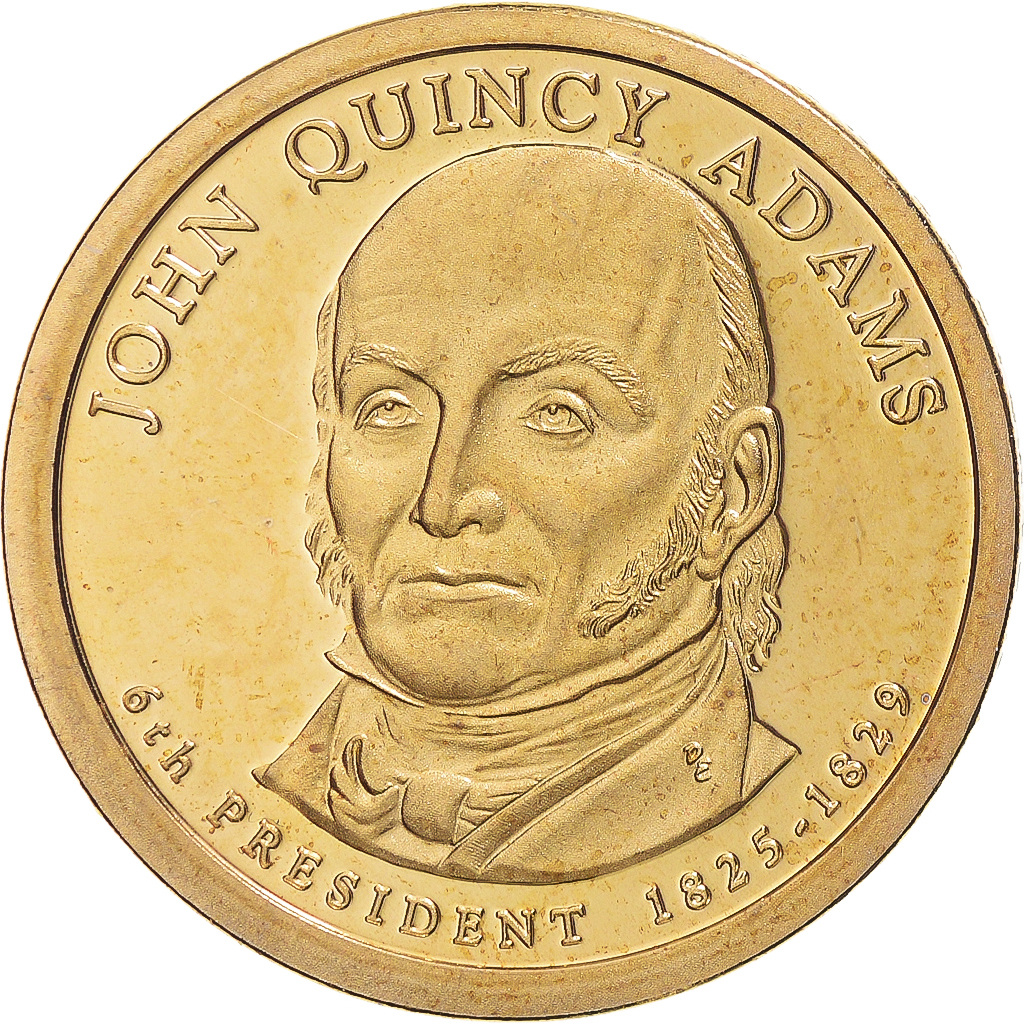 Coin, United States, John Quincy Adams, Dollar, 2008, U.S. Mint, San Francisco
