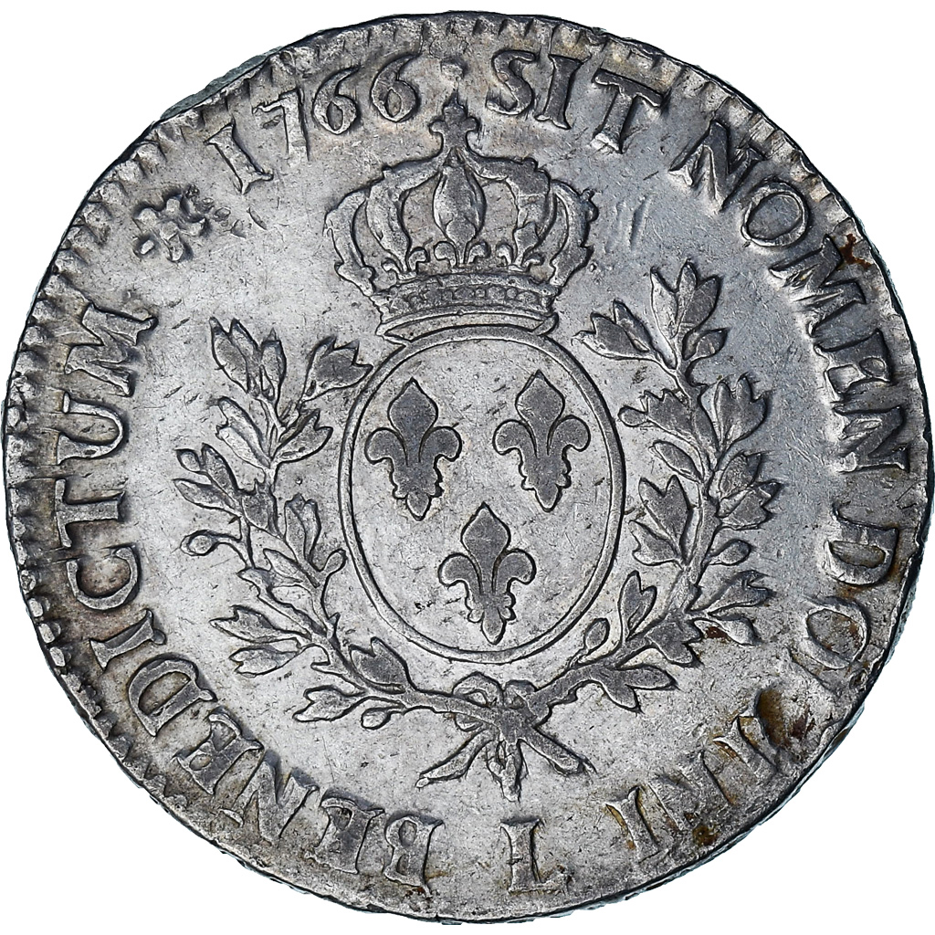 Coin, France, Louis XV, Écu au bandeau, 1766, Bayonne, , Silver