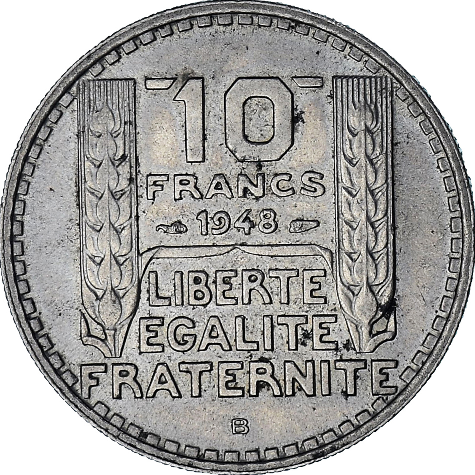 Monnaie, France, Turin, 10 Francs, 1948, Beaumont - Le Roger, TTB, Cupro-nickel