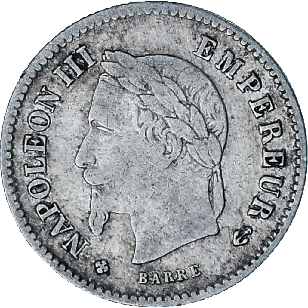 Coin, France, Napoleon III, 20 Centimes, 1867, Strasbourg, , Silver