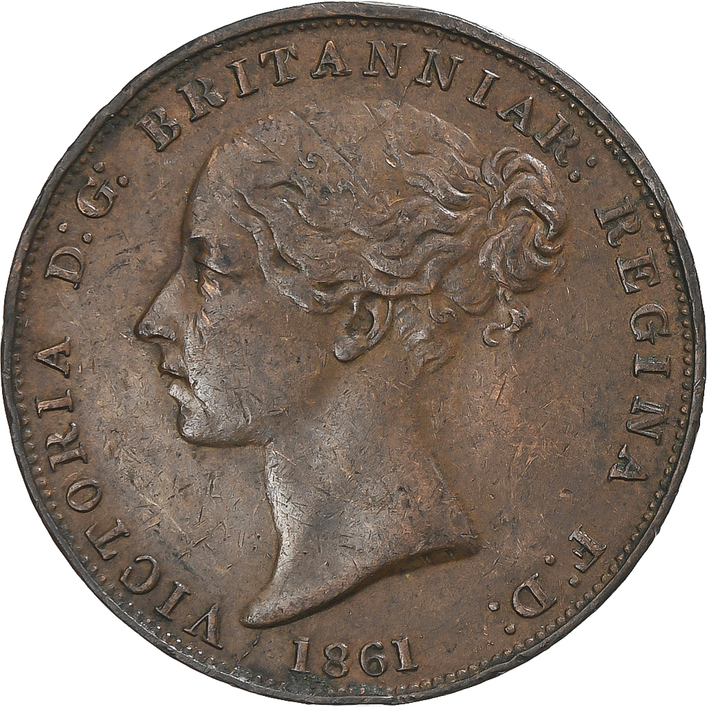 Jersey, Victoria, 1/26 Shilling, 1861, , Copper, KM:2