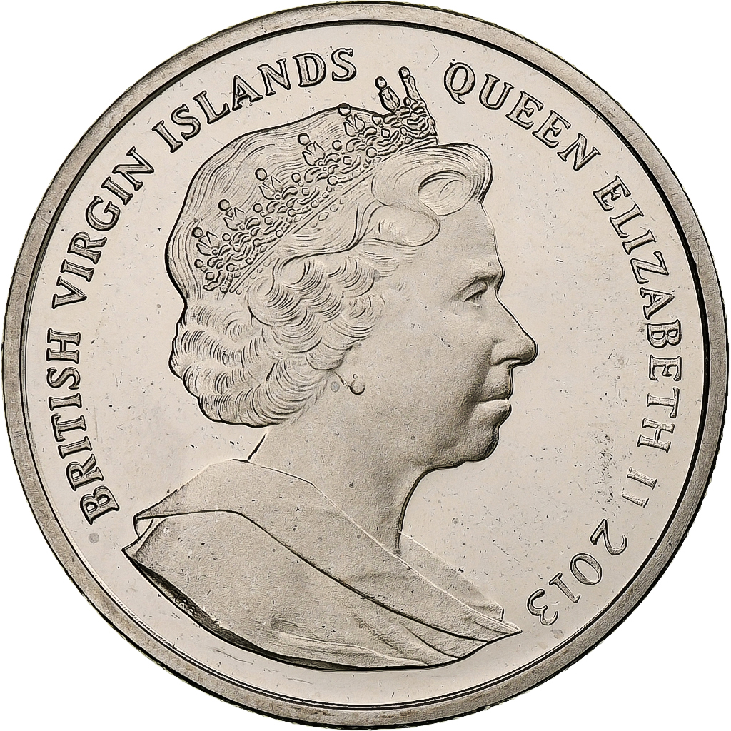 BRITISH VIRGIN ISLANDS, Elizabeth II, Dollar, Duchesse de Cambridge, 2013