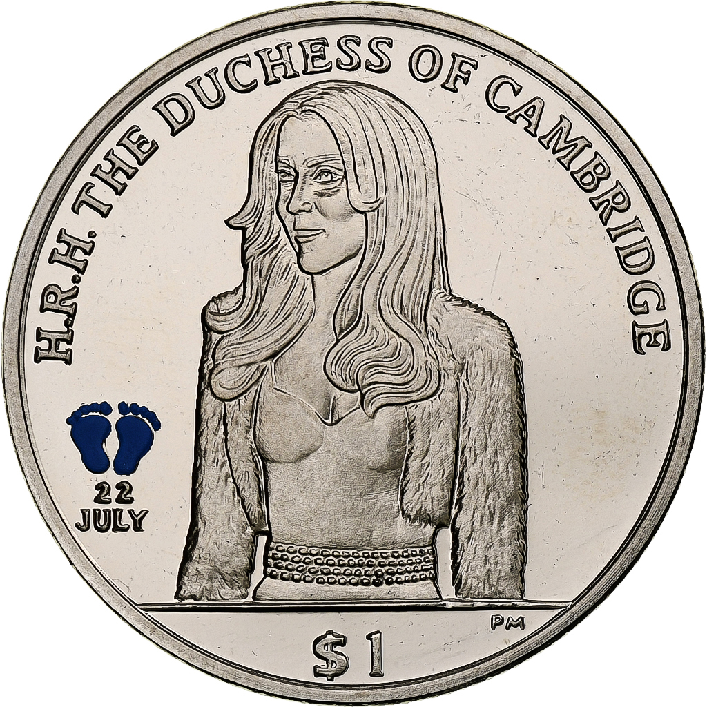 BRITISH VIRGIN ISLANDS, Elizabeth II, Dollar, Duchesse de Cambridge, 2013