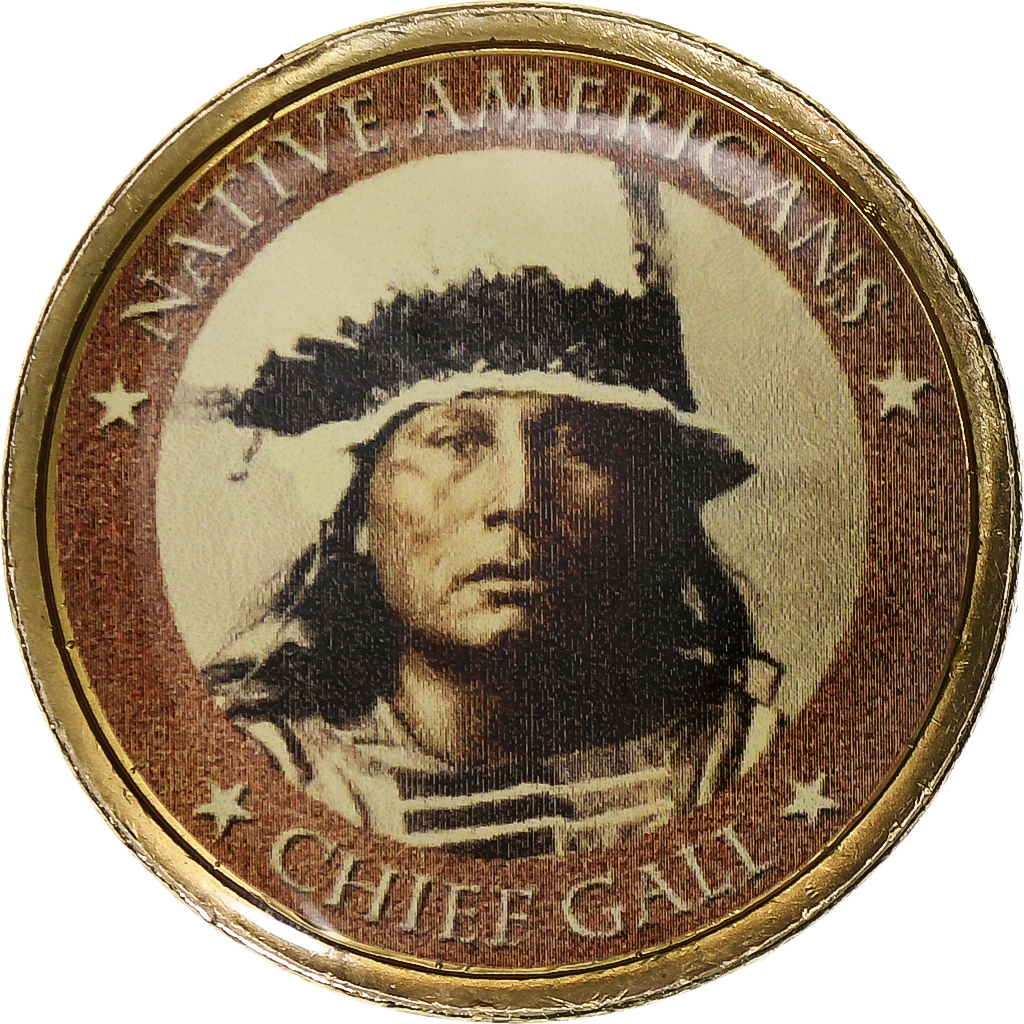 United States of America, Les Indiens d'Amérique, Chief Gall, Token, 