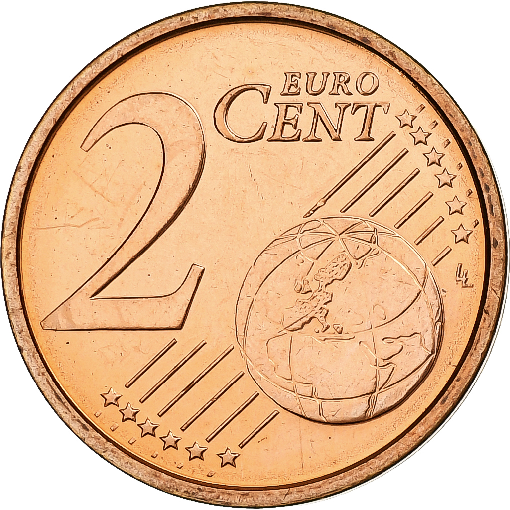 Italien, 2 Euro Cent, 2008, Rome, Copper Plated Steel, STGL, KM:211