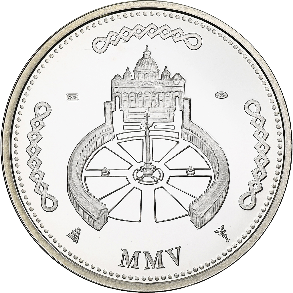 Vatican, Medal, Le Pape Benoit XVI, 2005, Silver, Proof, 