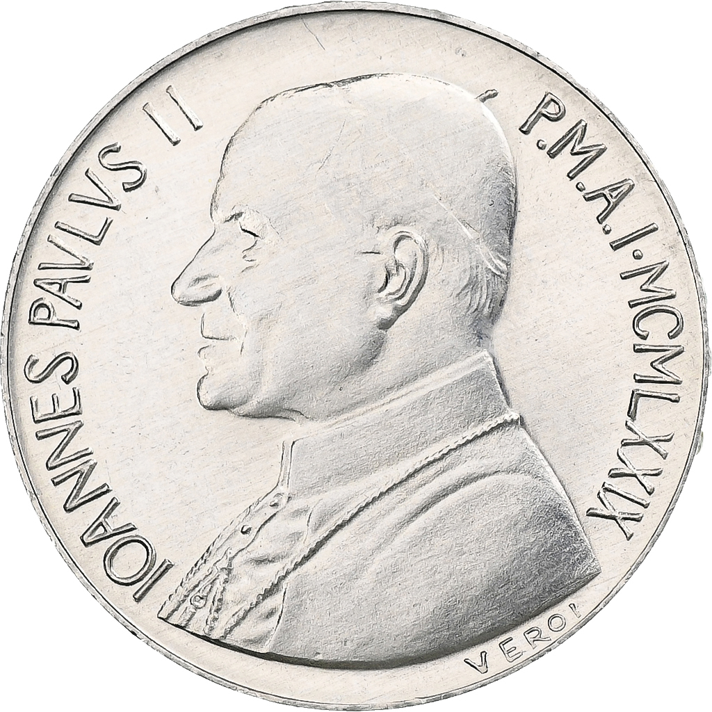 VATICAN CITY, John Paul II, 10 Lire, 1979, Rome, Aluminum, , KM:143