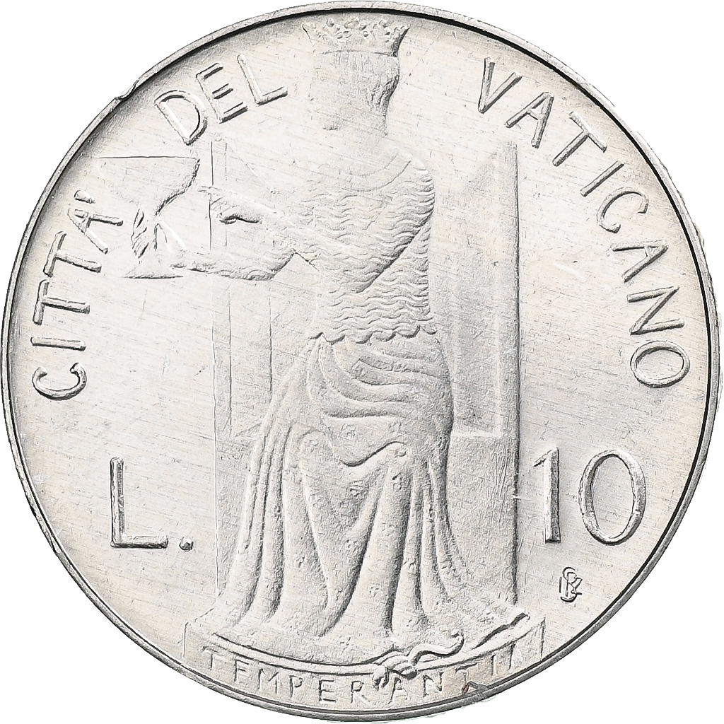 VATICAN CITY, John Paul II, 10 Lire, 1979, Rome, Aluminum, , KM:143