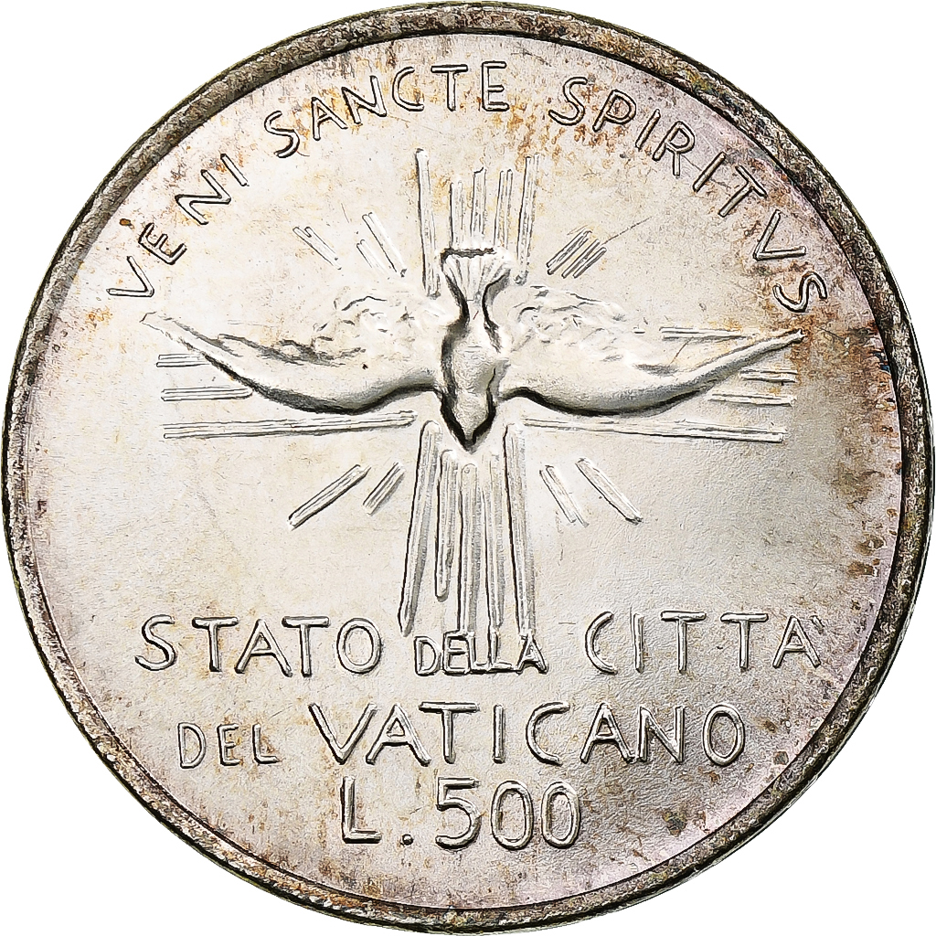 VATICAN CITY, Sede Vacante, 500 Lire, 1978, Rome, Silver, , KM:141