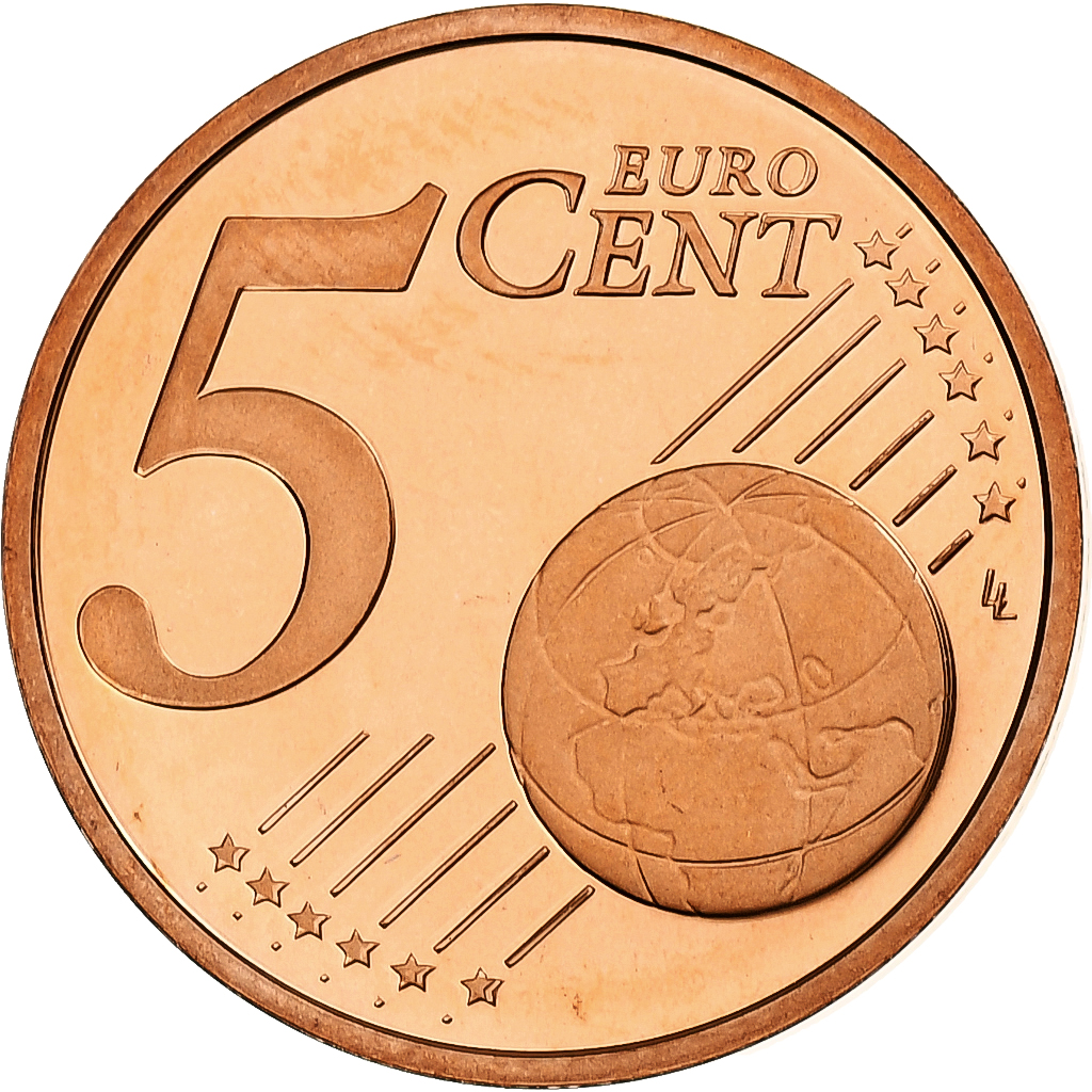 VATICAN CITY, Benedict XVI, 5 Euro Cent, Proof, 2009, Rome, Copper Plated Steel