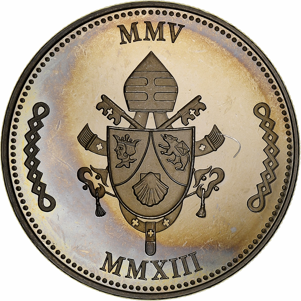 VATICAN CITY, Medal, Le Pape Benoit XVI, 2013, Copper-nickel, Proof, 