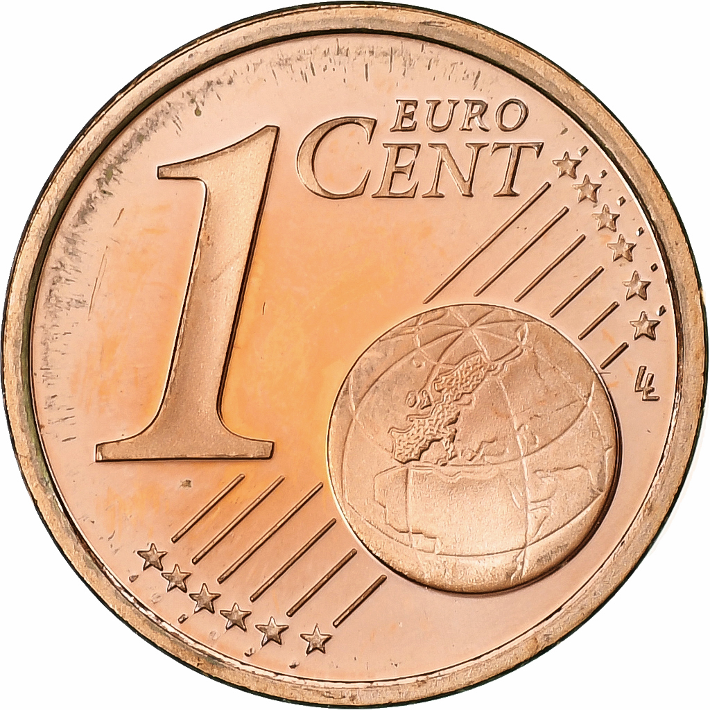 Monaco, Rainier III, Euro Cent, Proof / BE, 2001, Paris, Copper Plated Steel