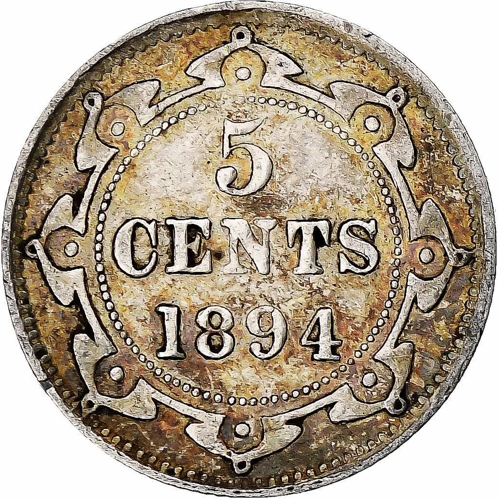 Canada, Victoria, 5 Cents, 1894, Silver, , KM:2