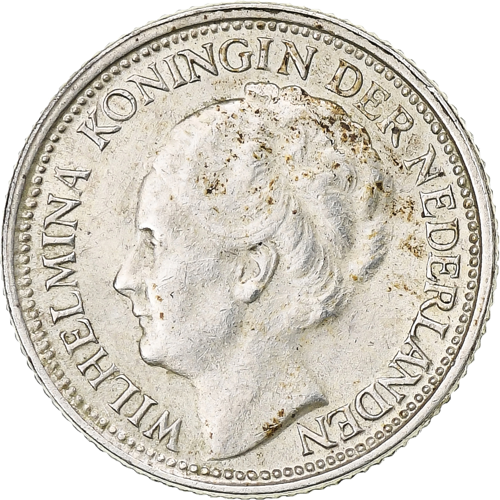 Netherlands, Wilhelmina I, 10 Cents, 1941, Silver, , KM:163