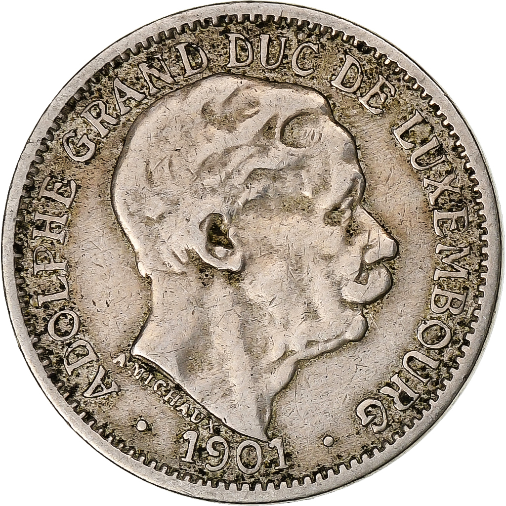 Luxembourg, Adolphe, 10 Centimes, 1901, Copper-nickel, , KM:25