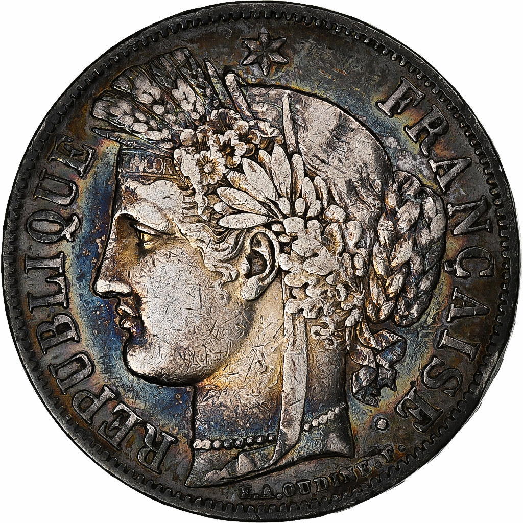 France, 5 Francs, Cérès, 1849, Paris, Silver, , Gadoury:719, KM:761.1