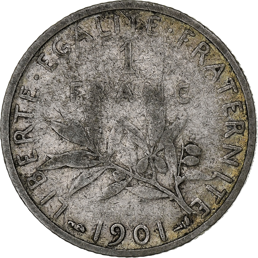France, Franc, Semeuse, 1901, Paris, Silver, , Gadoury:467, KM:844.1