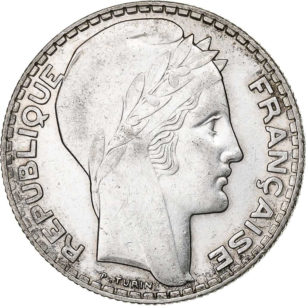 France, 10 Francs, Turin, 1938, Paris, Silver, , Gadoury:801, KM:878