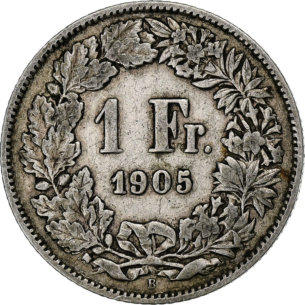 Switzerland, Franc, 1905, Bern, Silver, , KM:24