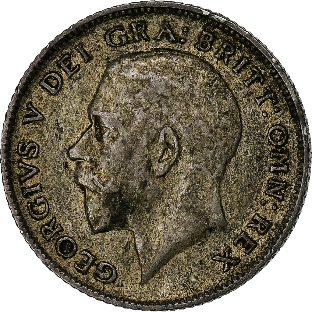 Great Britain, George V, 6 Pence, 1922, Silver, , KM:815a.1
