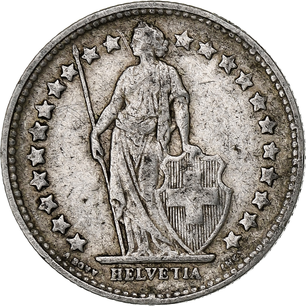 Switzerland, 1/2 Franc, 1903, Bern, Silver, , KM:23