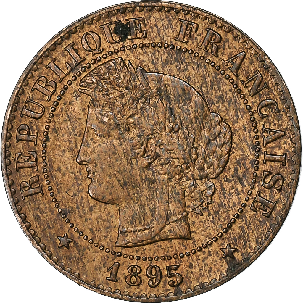 France, Centime, Cérès, 1895, Paris, Bronze, , Gadoury:88, KM:826.1