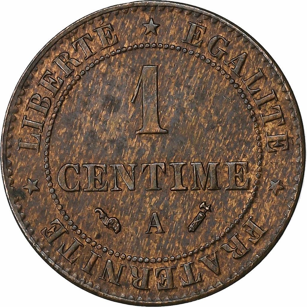 France, Centime, Cérès, 1895, Paris, Bronze, , Gadoury:88, KM:826.1