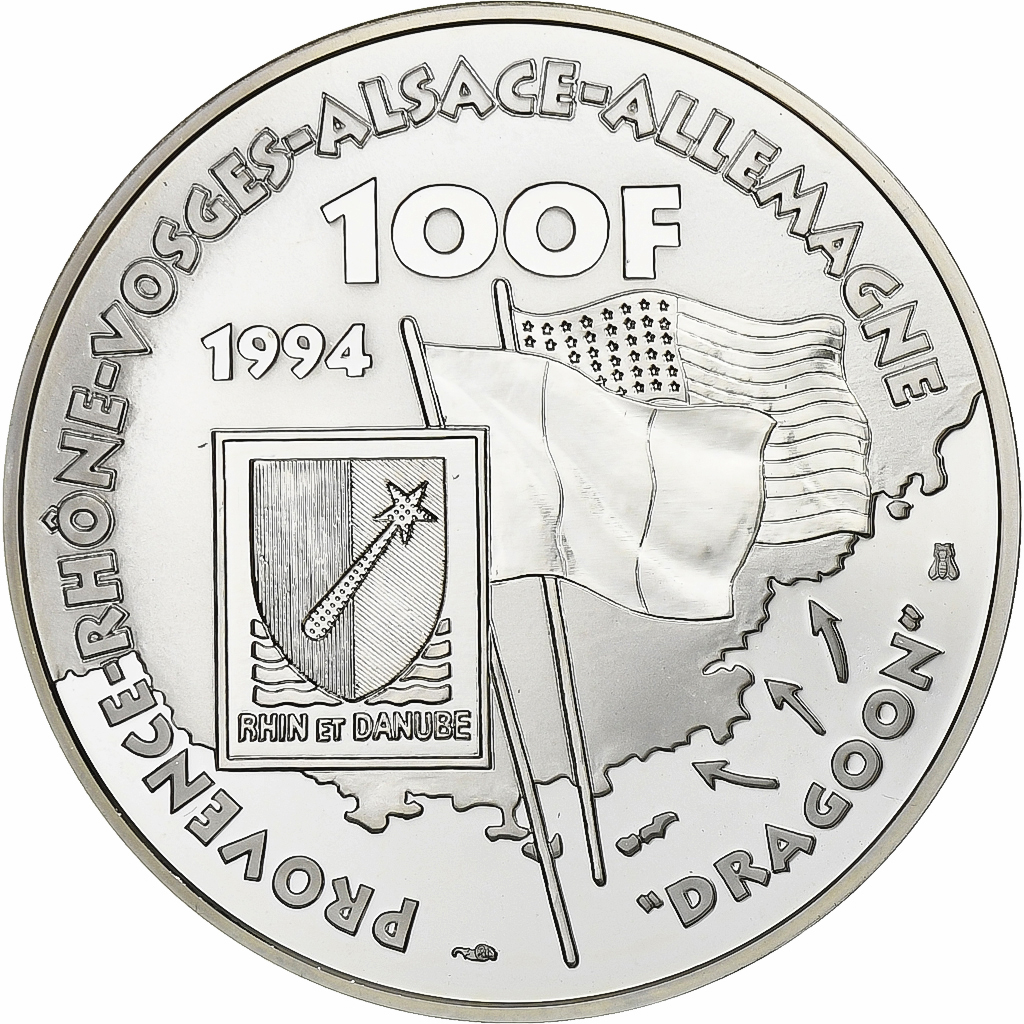 France, 100 Francs, 1994, Monnaie de Paris, Proof, Silver, 