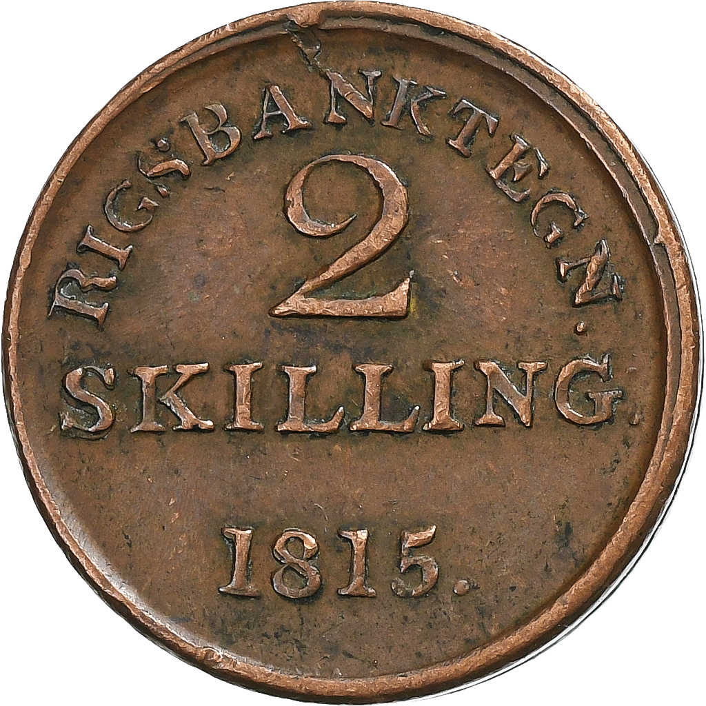 Denmark, 2 Skilling, 1815, Copper, , KM:Tn4