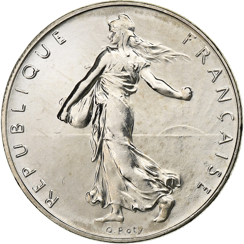 France, Franc, Semeuse, 1999, Paris, BU, Nickel, MS, Gadoury:474