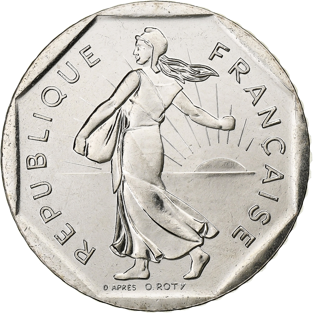 France, 2 Francs, Semeuse, 1995, Paris, BU, Nickel, , Gadoury:547