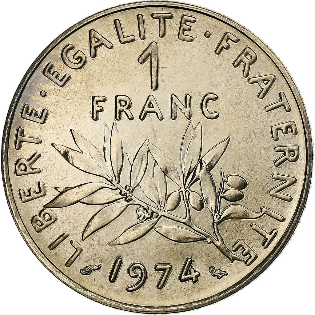 France, Franc, Semeuse, 1974, Paris, Chouette, Nickel, , Gadoury:474