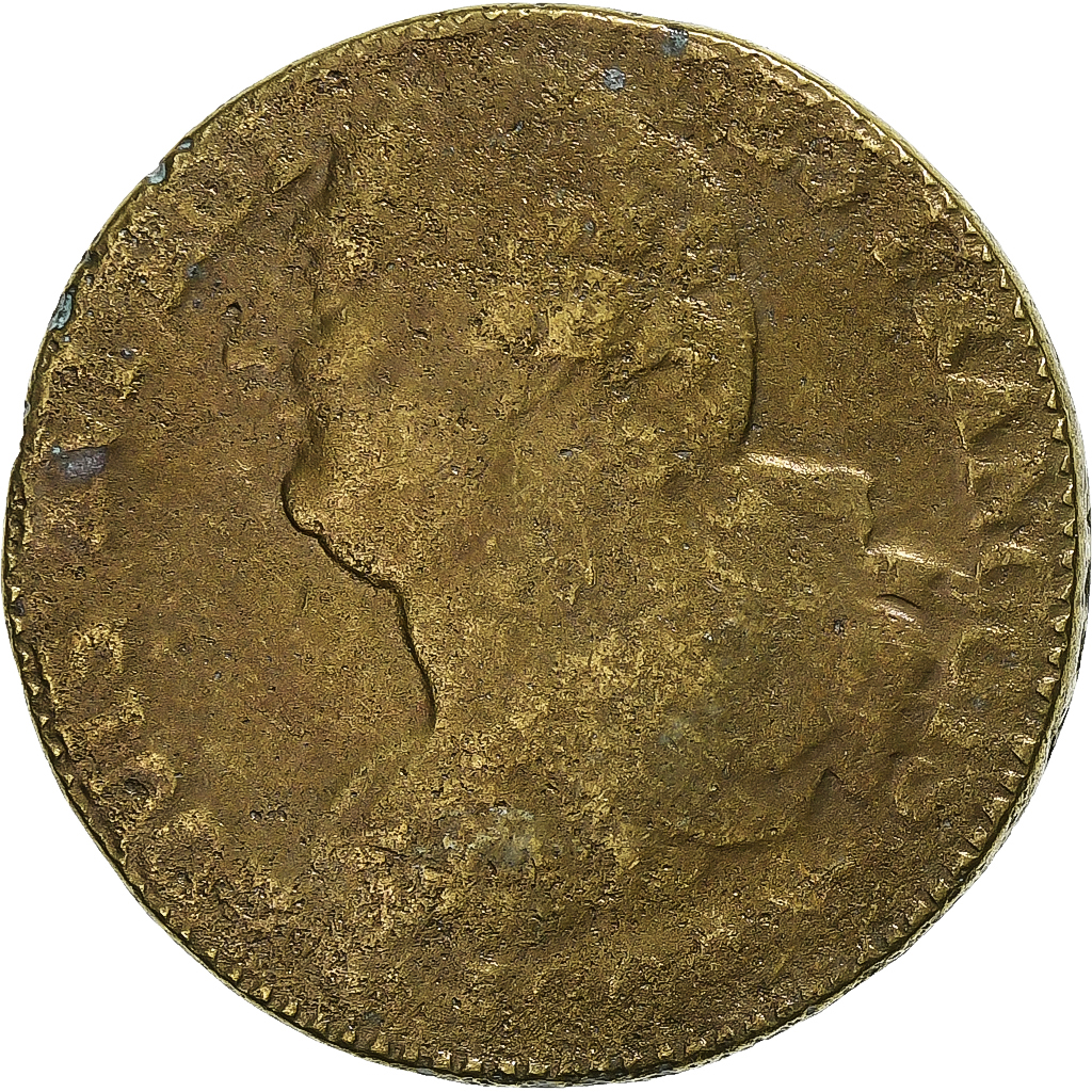 France, Constitution, 2 Sols, 2 sols françois, 1792 / AN 4, Paris, Bronze