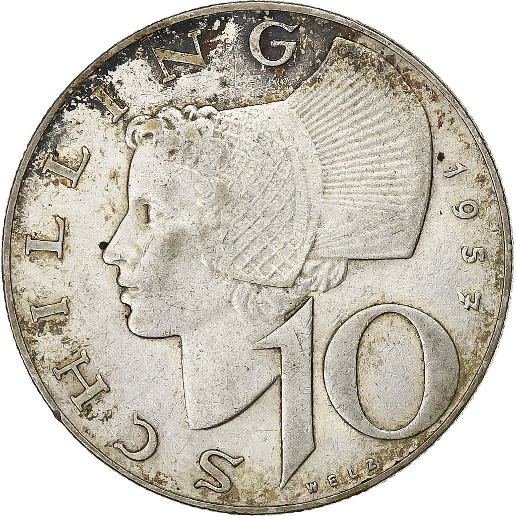 Austria, 10 Schilling, 1957, Silver, , KM:2882