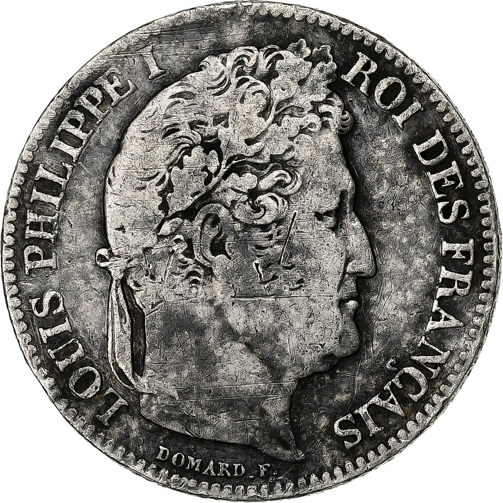 France, Louis-Philippe I, Franc, 1845, Rouen, Silver, , Gadoury:453