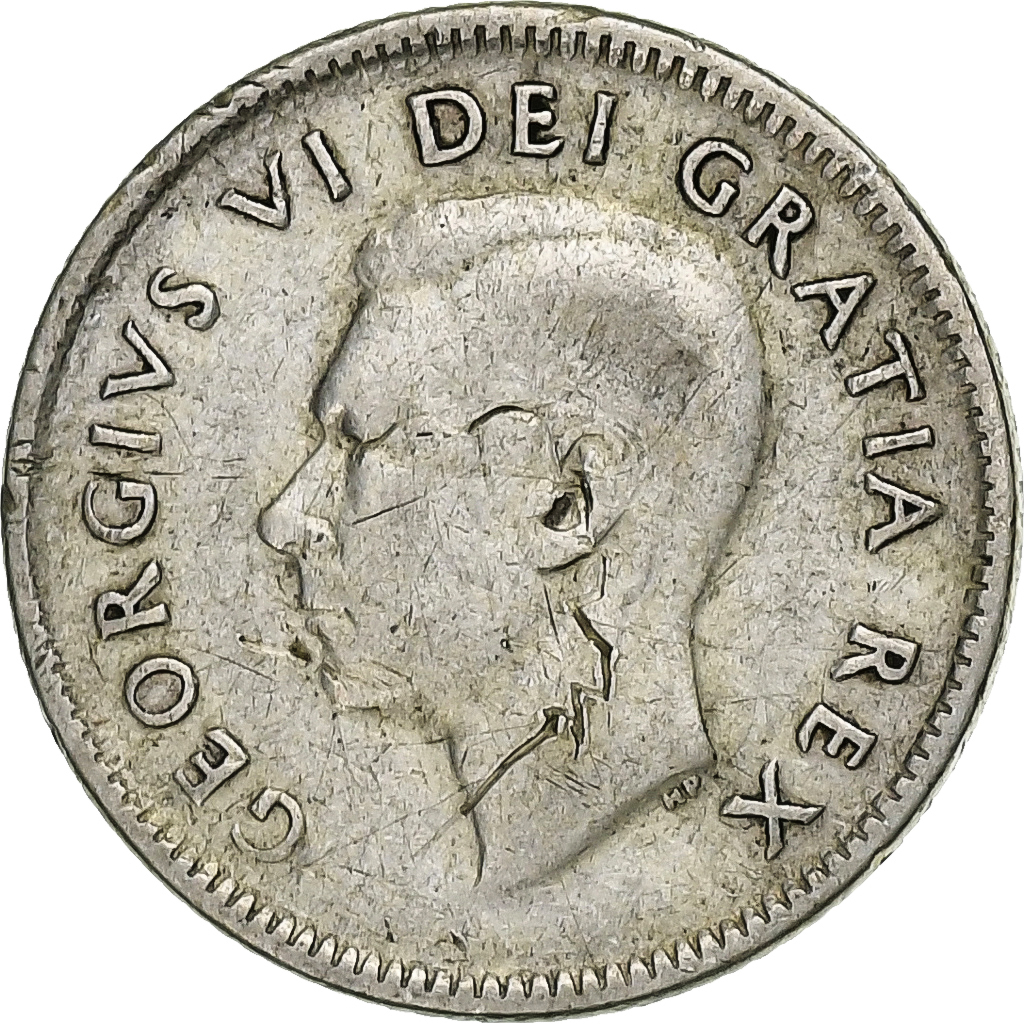 Canada, George VI, 10 Cents, 1950, Royal Canadian Mint, Silver, , KM:43