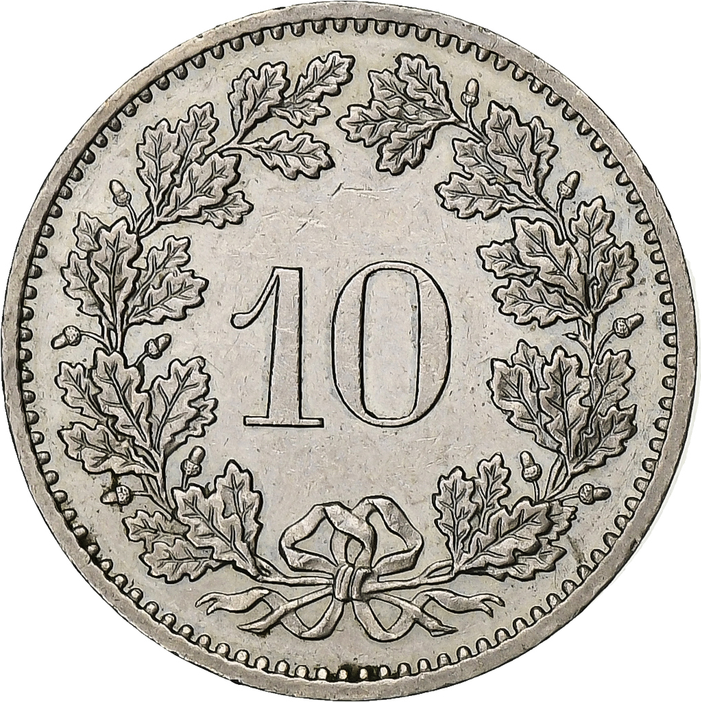 Switzerland, 10 Rappen, 1983, Bern, Copper-nickel, , KM:27