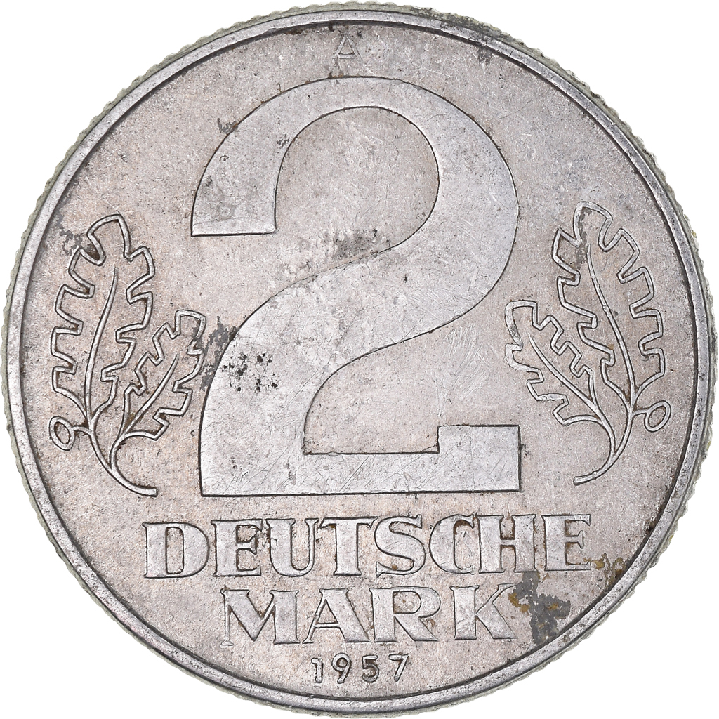 Coin, GERMAN-DEMOCRATIC REPUBLIC, 2 Mark, 1957