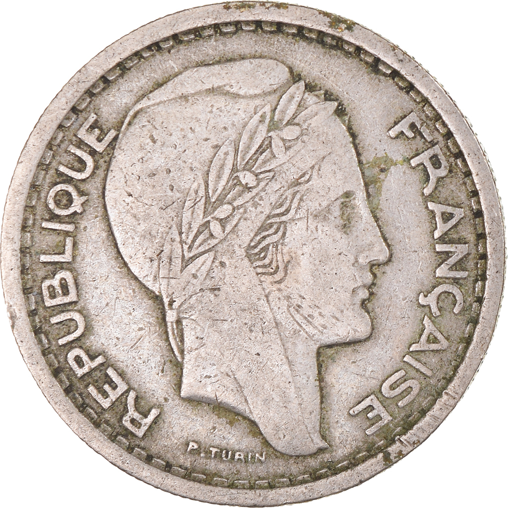 Coin, Algeria, 20 Francs, 1956