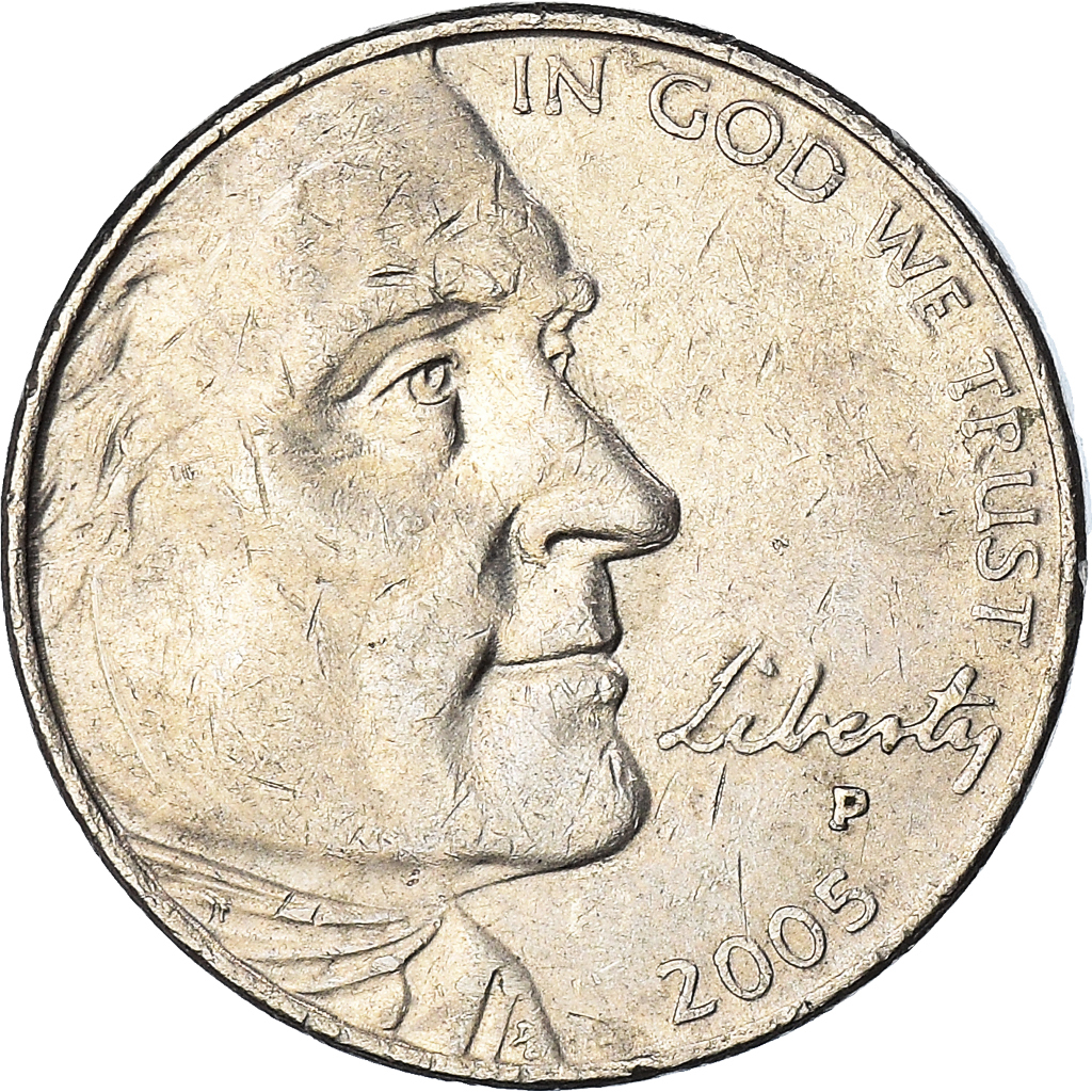 Moneda, Estados Unidos, 5 Cents, 2005