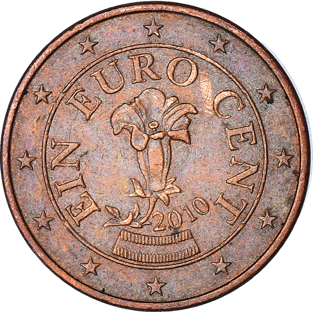 Moneda, Austria, Euro Cent, 2010