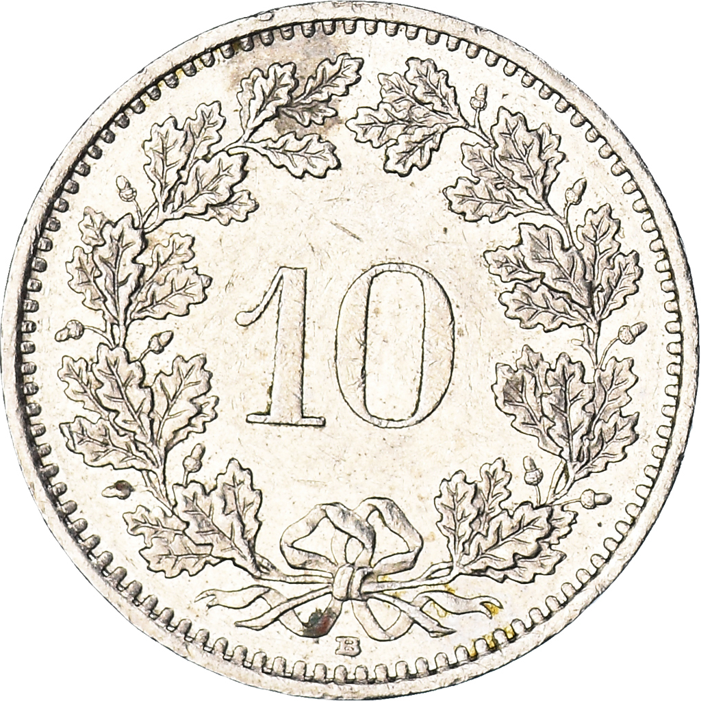 Moneda, Suiza, 10 Rappen, 1993
