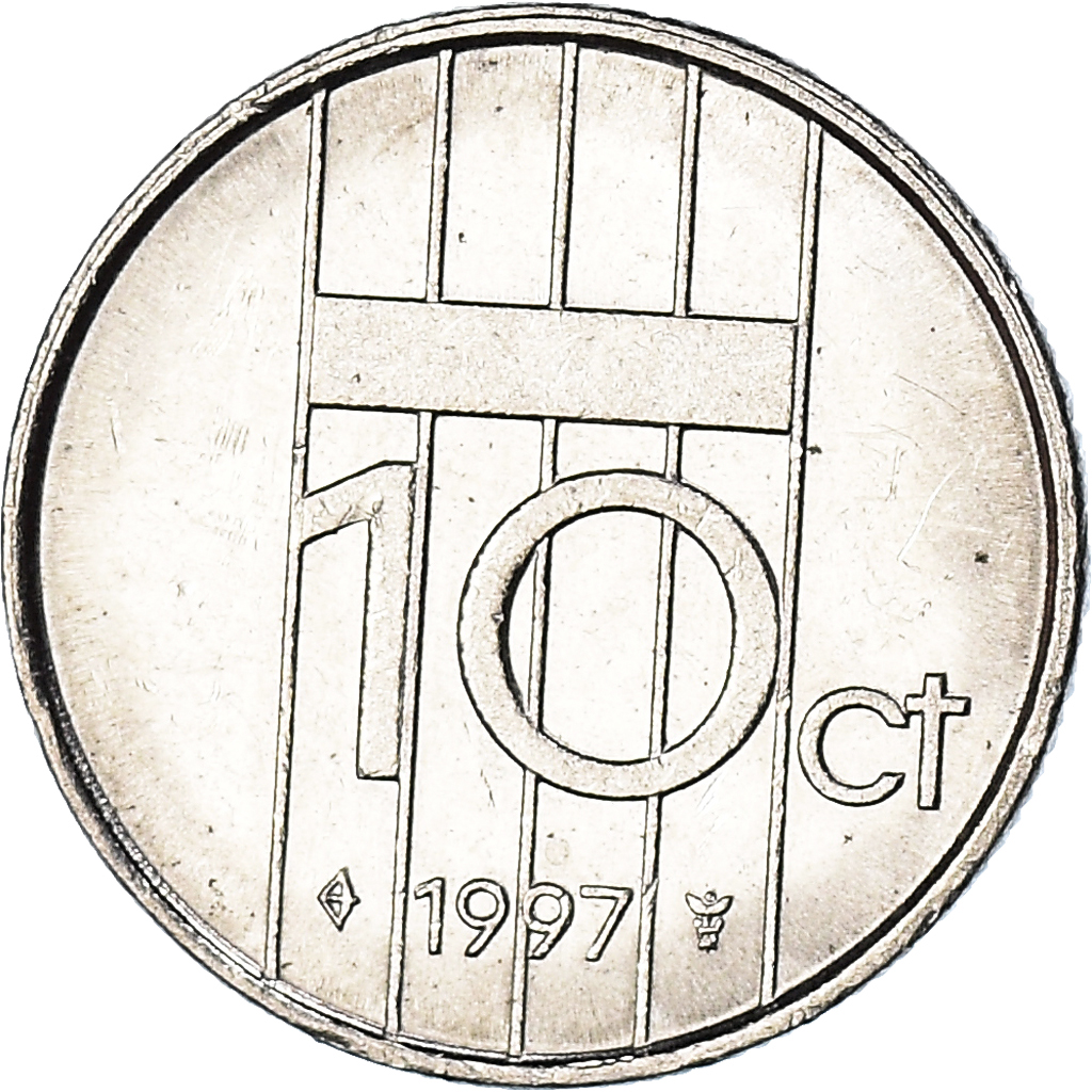 Coin, Netherlands, 10 Cents, 1997